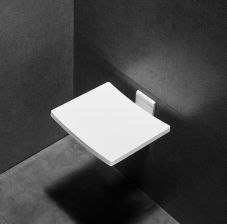 BESCO ACTIVE Siedzisko prysznicowe składane kolor biały SPA