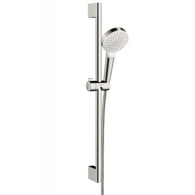 HANSGROHE CROMETTA 1JET UNICA 0,65M - ZESTAW PRYSZNICOWY BIAŁY/CHROM - 26533400