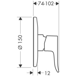 HANSGROHE METRIS BATERIA PRYSZNICOWA CHROM 31686000