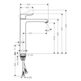 HANSGROHE METRIS BATERIA UMYWALKOWA 31082000