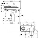 HANSGROHE METRIS BATERIA UMYWALKOWA E2 31085000