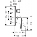 HANSGROHE METRIS BATERIA WANNOWA CHROM 31454000