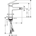 HANSGROHE METROPOL BATERIA BIDETOWA CHROM 32520000