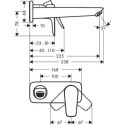 HANSGROHE TALIS E 225 BATERIA UMYWALKOWA CHROM 71734000