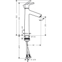 HANSGROHE TALIS S BATERIA UMYWALKOWA CHROM 72031000