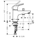 Hansgrohe Focus Monotrou bateria wannowo-prysznicowa 31930000