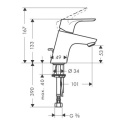 Hansgrohe Focus bateria umywalkowa chrom 31730000