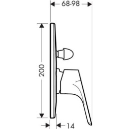 Hansgrohe Focus bateria wannowo-prysznicowa chrom 31947000