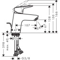 Hansgrohe Logis bateria umywalkowa jednouchwytowa 71075000