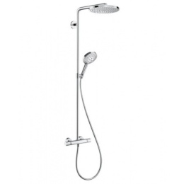 Hansgrohe Raindance Select S 240 1jet P Zestaw prysznicowy natynkowy termostatyczny z deszczownicą 24 cm, chrom 27633000