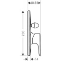 Hansgrohe Talis E bateria wannowo-prysznicowa podtynkowa chrom 71746000