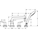 Hansgrohe Talis S bateria nawannowa 4-otworowa 72419000