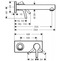 Hansgrohe Talis S bateria umywalkowa podtynkowa chrom 72111000