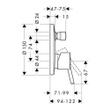 Hansgrohe Talis bateria wannowo-prysznicowa chrom 32475000