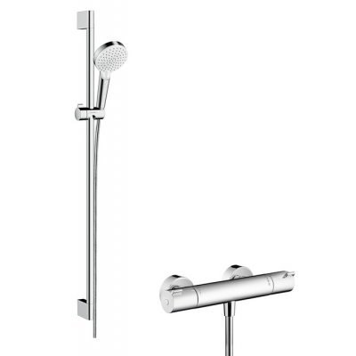 Hansgrohe Zestaw pryszcniowy Crometta Vario Combi 1001 CL 0,90 m, biały/chrom (27813400)