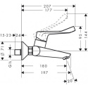 Hansgrohe Focus Care bateria umywalkowa ścienna z długim uchwytem 31913000