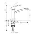 Hansgrohe Focus bateria kuchenna chrom 31806000