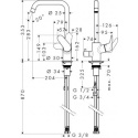 Hansgrohe Focus bateria kuchenna z zaworem do zmywarki chrom 31823000