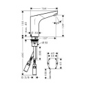 Hansgrohe Focus bateria umywalkowa samoczynna 31171000