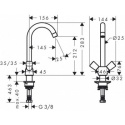 Hansgrohe Logis bateria kuchenna dwuuchwytowa 71280000