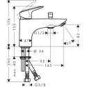 Hansgrohe Logis bateria wannowo-prysznicowa chrom 71312000