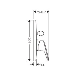 Hansgrohe Logis bateria wannowo-prysznicowa podtynkowa 71406000