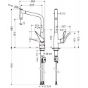 Hansgrohe Metris bateria kuchenna chrom 14820000