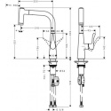 Hansgrohe Metris bateria kuchenna z wyciąganą wylewką chrom 14834000