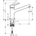 Hansgrohe Talis S bateria kuchenna 32851000