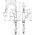 Hansgrohe Talis S bateria kuchenna chrom 72813000