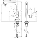 Hansgrohe Talis Select S bateria kuchenna chrom 72820000